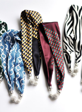 磁扣丝巾项链2022新款