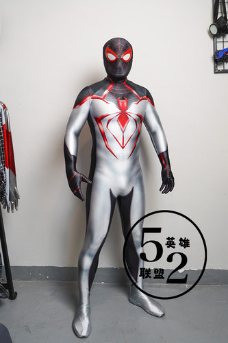 52家英雄联盟迈尔斯ps5融合蜘蛛战衣 cosplay连体弹力紧身衣定制 - 图0