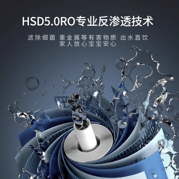 汉斯顿净水器直饮家用加热一体机台式ro反渗透0阻垢剂净水机C10 - 图2
