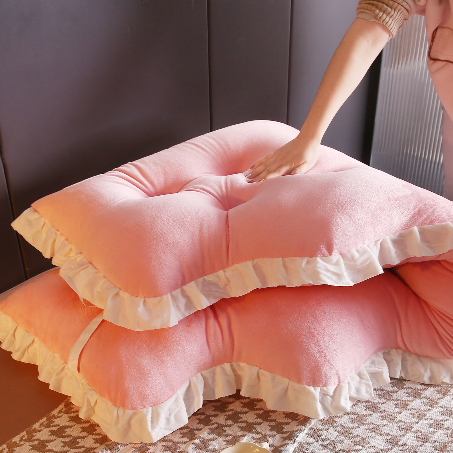 公主风床头靠垫加高床上靠枕防撞榻榻米软包大靠背飘窗看书软垫,淘宝优惠券,粉丝福利购,淘宝优惠卷