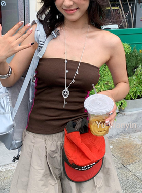 法式高级感轻奢花朵钥匙项链