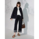 COCOBELLA Fashion Yassel Contrast Color Fold Jeans Women's Loose Casual Straight Wide Pants DN7041