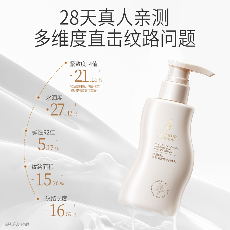 袋鼠妈妈抚纹乳准孕妇妊娠乳霜可用产前产后身体乳修护保湿淡化 - 图1