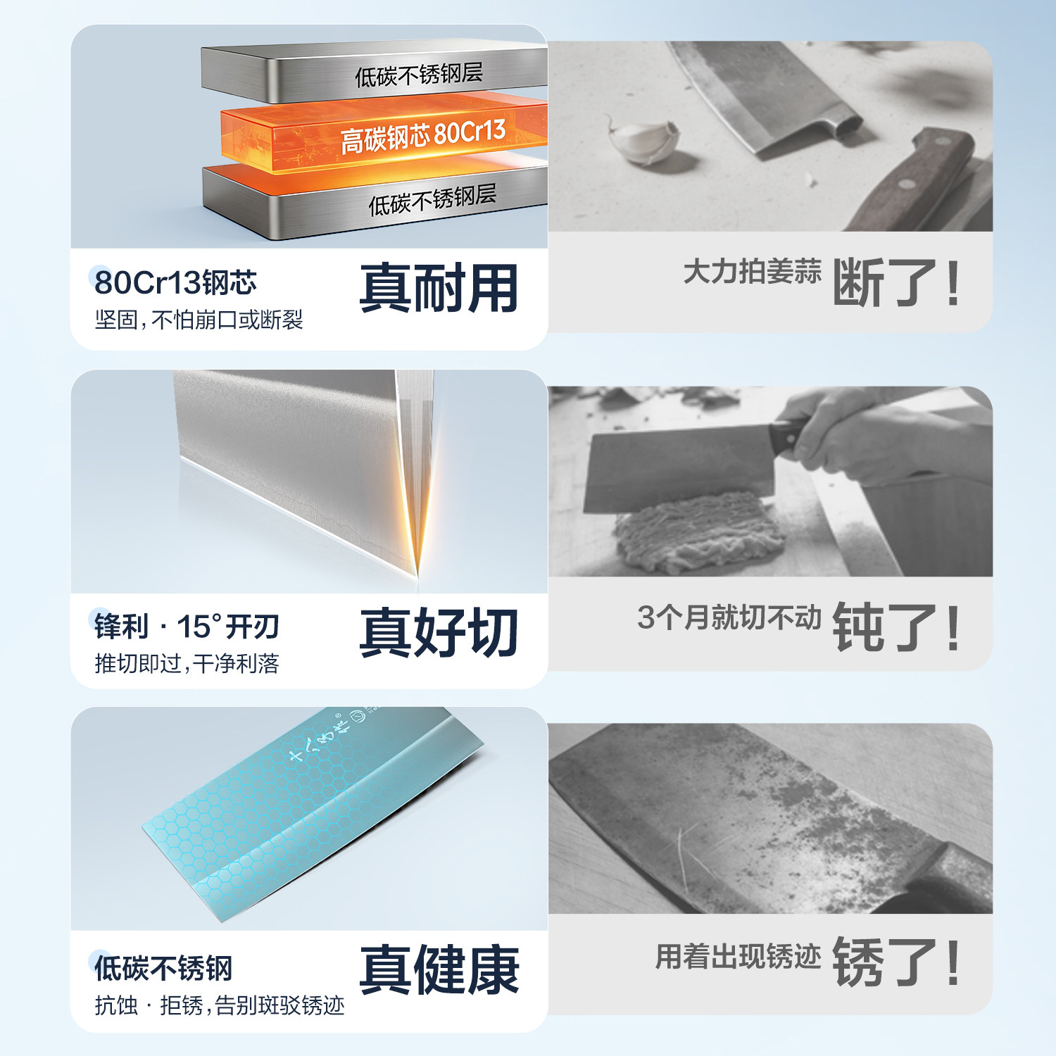 十八子作菜刀 家用厨刀切片切肉刀厨房切菜刀锋利不锈钢刀具阳江