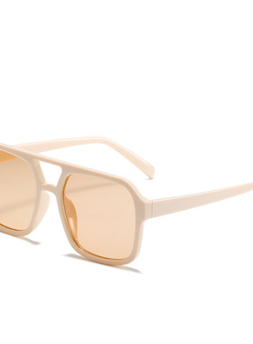 复古双梁飞行员式太阳眼镜