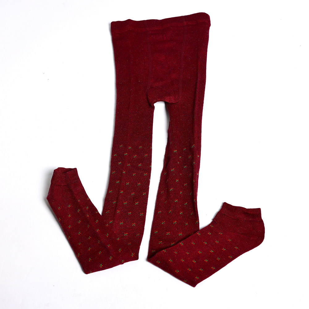 打底袜樱桃女裤2025年春秋季卡通提花品时尚洋气紧身显瘦踩脚袜裤,淘宝优惠券,粉丝福利购,淘宝优惠卷