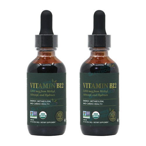 美国正品 Global Healing 直邮 三重活性维生素B12补充剂2支装2oz - 图3