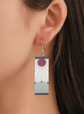 Fashion Clip Earrings For Men Demon Slayer Kimetsu no Yaiba