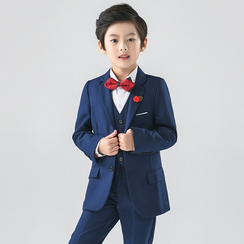 Детский классический костюм для мальчиков, платье, пианино, наряд для музыкальных выступлений, подходит для подростков