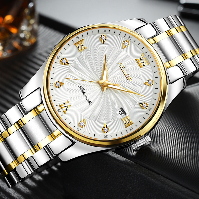 2020新款伊索全自动男士防水机械表 aesop力亚国产腕表