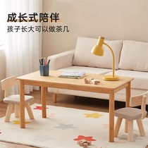 Small artisan children study table Kindergarten desk stool elementary school children writing table home solid wood working table