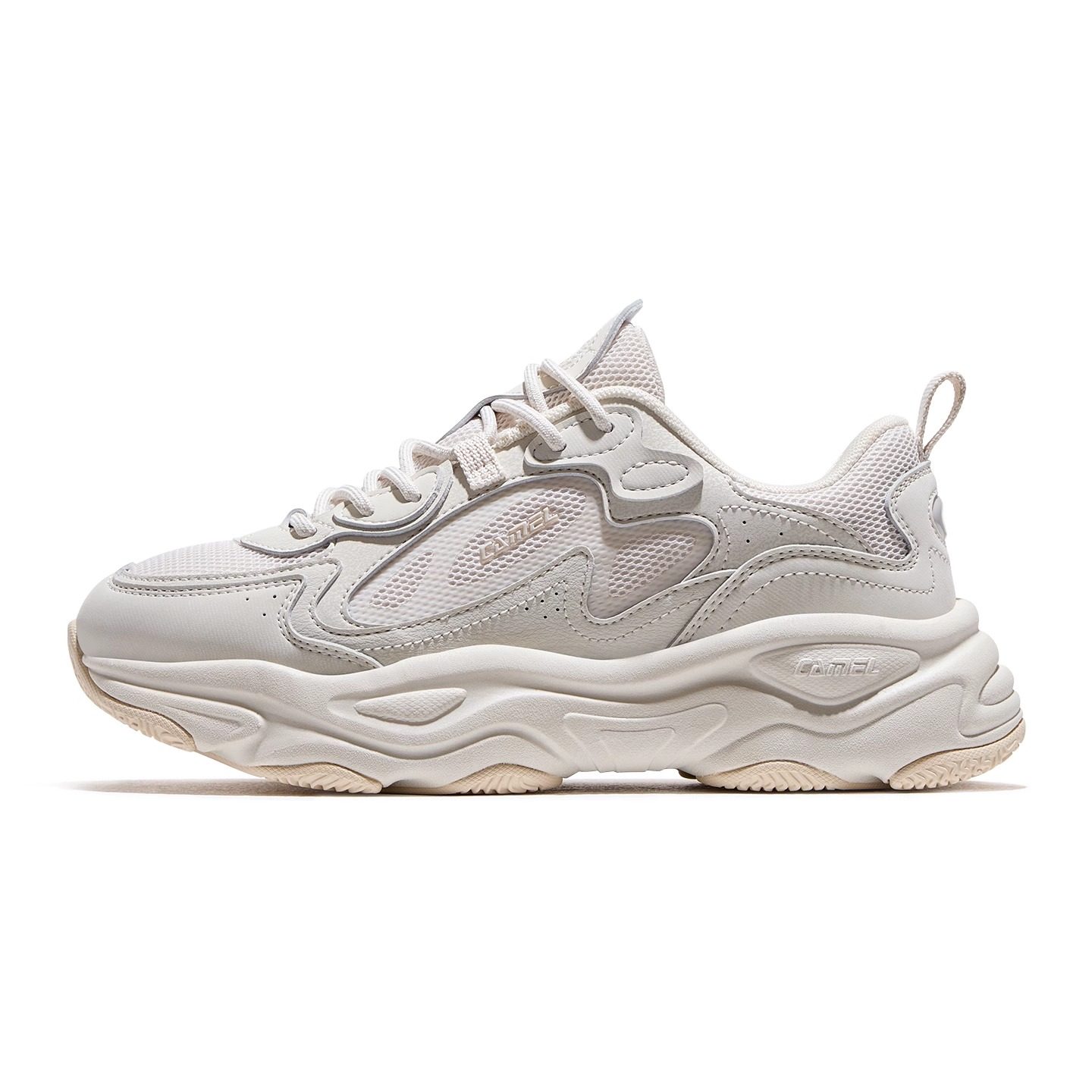 骆驼星驰运动鞋女款2026秋季新款女鞋透气厚底老爹鞋女士休闲鞋子,淘宝优惠券,粉丝福利购,淘宝优惠卷