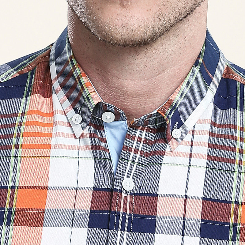 【清仓】camel /骆驼夏季纯棉男衬衫 骆驼尔居衬衫