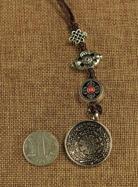 九宫八卦吊牌雕刻八吉祥带嗡字挂牌藏传十二生肖腰牌多款规格