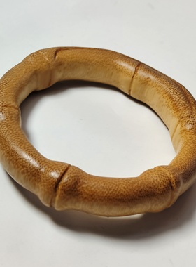 女款男款手环手工雕刻民族风女饰品镯子玉竹实心竹雕刻竹节手环