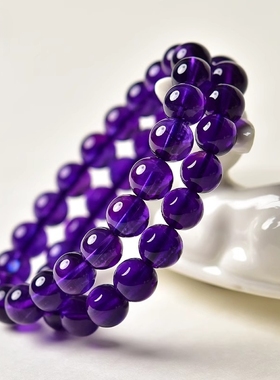 【普陀山】紫水晶手链女玛瑙玉髓