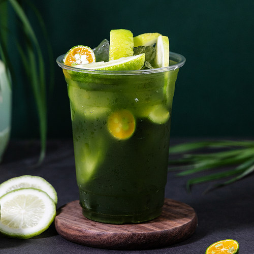 富联浓缩小麦草汁饮料850ml 进口小麦草奇异果汁 浓缩果汁奶茶店 - 图1