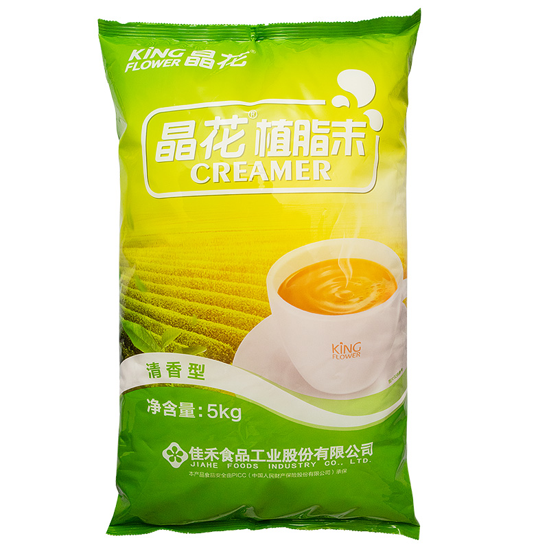 晶花植脂末清香型奶精5kg 奶茶店专用原料奶精粉奶茶伴侣大袋装 - 图3