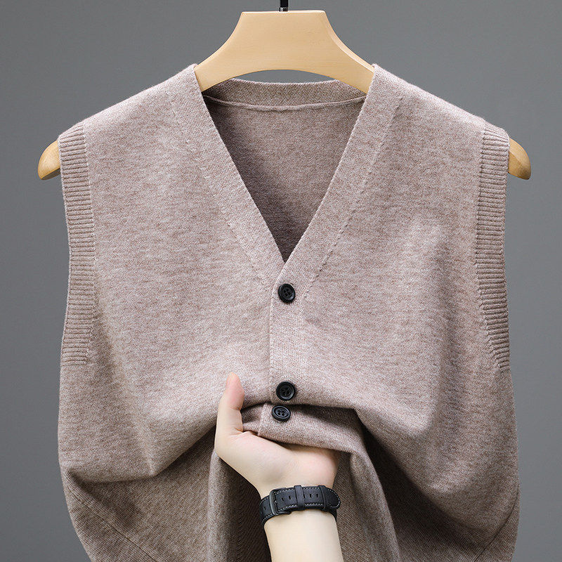 恒源祥春秋季背心男士中老年羊毛开衫坎肩无袖外穿马甲针织衫毛衣,淘宝优惠券,粉丝福利购,淘宝优惠卷