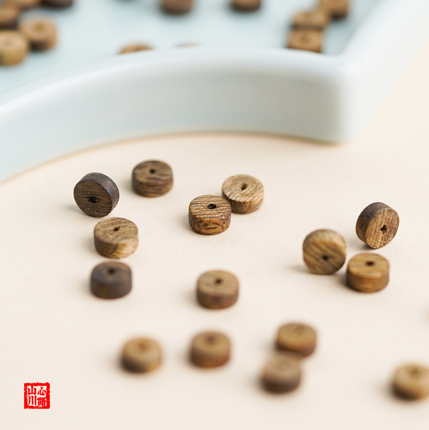 沉香随形手串隔片沉水级天然直切药片檀木手链DIY情绪稳定文玩珠,淘宝优惠券,粉丝福利购,淘宝优惠卷