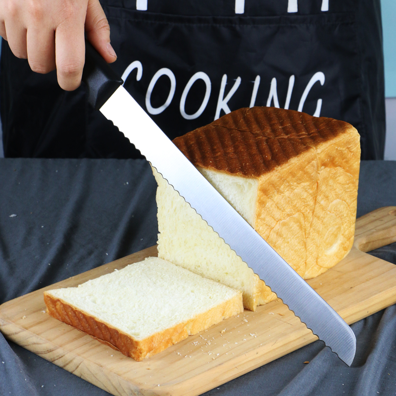 三明治切片刀面包刀切吐司刀切面包锯刀不锈钢锯齿刀蛋糕土司工具 - 图1