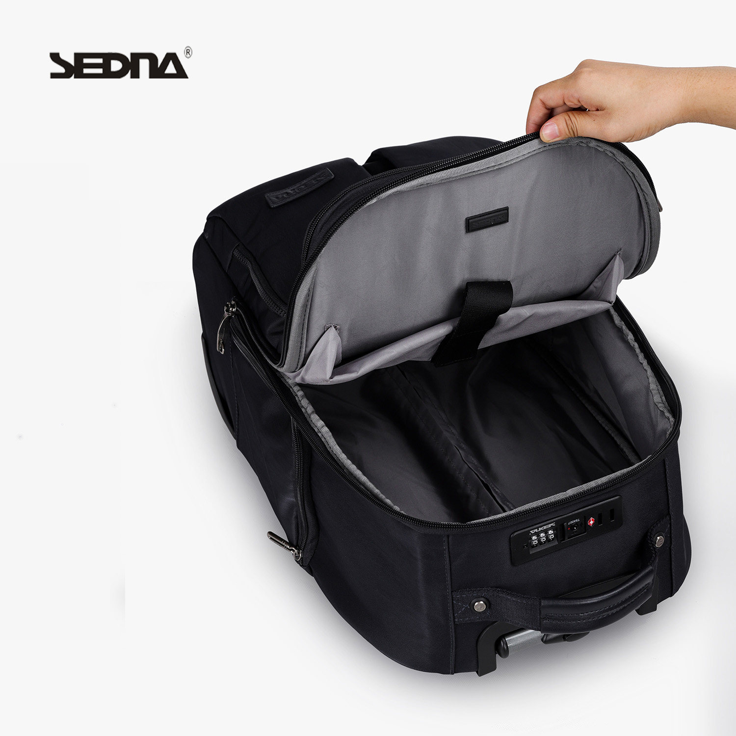 拉杆包19寸小型男商务出差登机箱 sedna箱包双肩背包