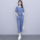 ໂສ້ງກະໂປ່ງ denim ທຳມະດາ ສຳລັບຜູ້ຍິງ ລະດູຮ້ອນ, ຂະໜາດບວກ, ຫຼຸດອາຍຸ, ກະຊັບ, ໜ້າທ້ອງ, ໂສ້ງ, ແຟຊັ່ນ, ຊຸດສອງສົ້ນວ່າງ