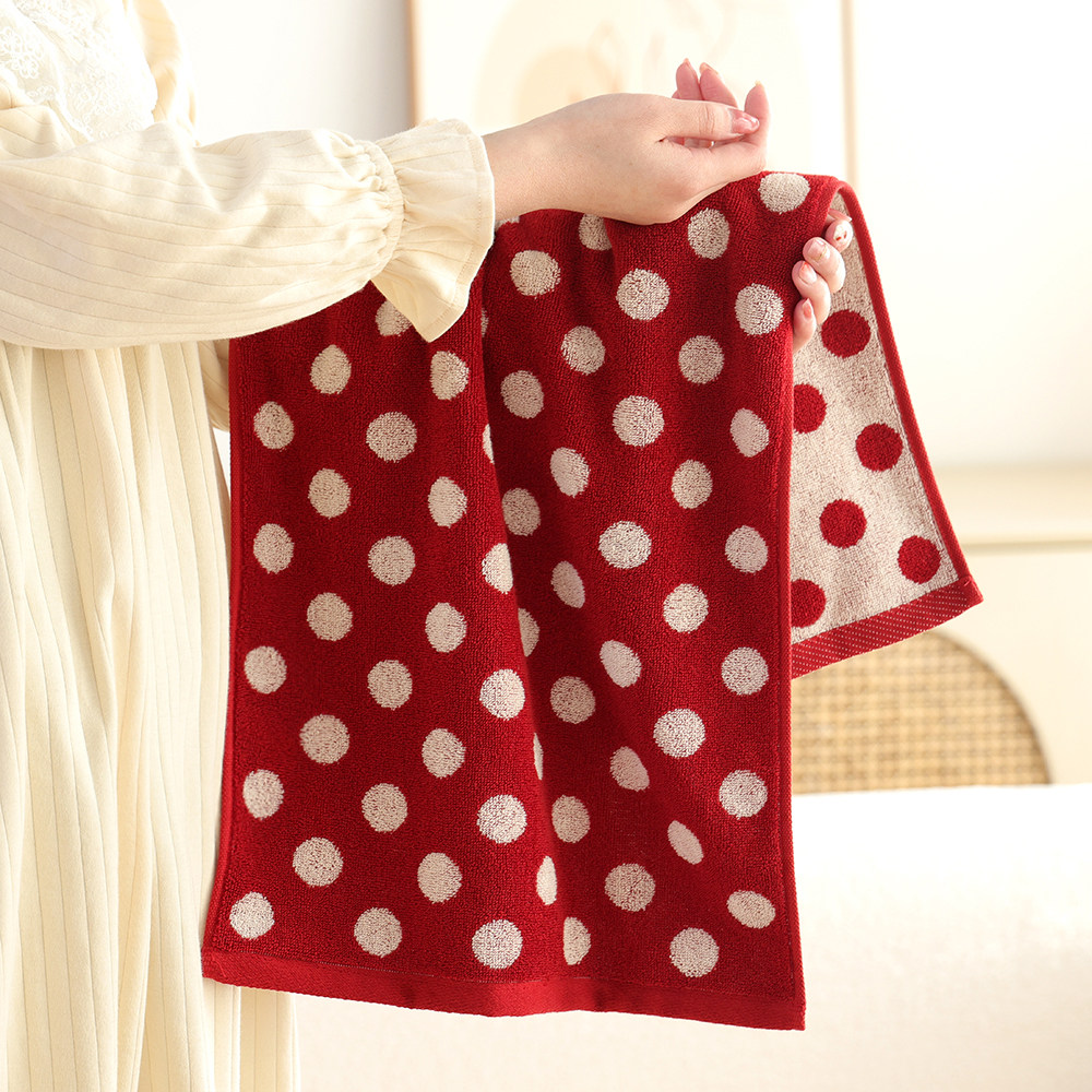 情侣红色纯棉毛巾新款创意家用洗脸巾柔软吸水高级不掉毛全棉面巾,淘宝优惠券,粉丝福利购,淘宝优惠卷