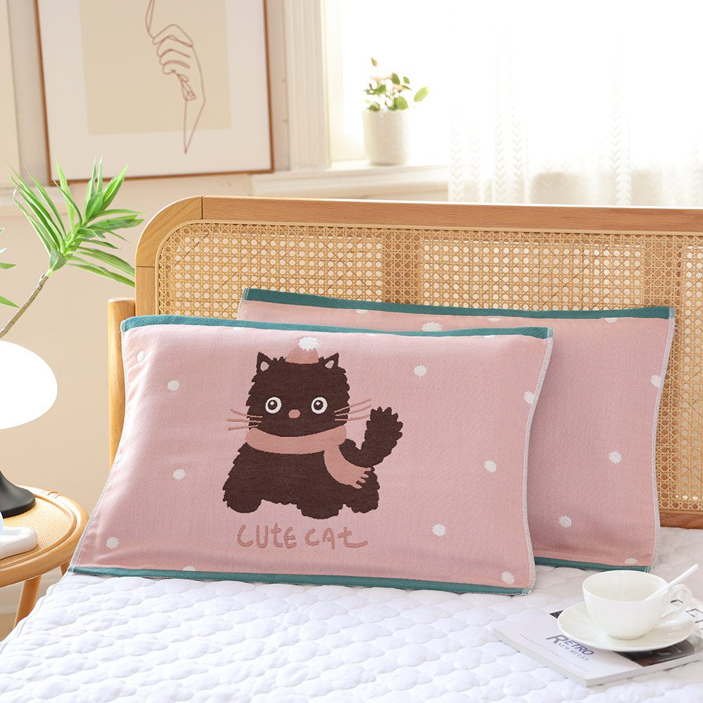 八层儿童纯棉纱布枕巾新款40*60卡通幼儿园宝宝枕头盖巾柔软全棉,淘宝优惠券,粉丝福利购,淘宝优惠卷