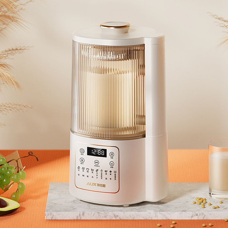奥克斯柔音破壁机家用加热全自动小型豆浆机非静轻音多功能料理机