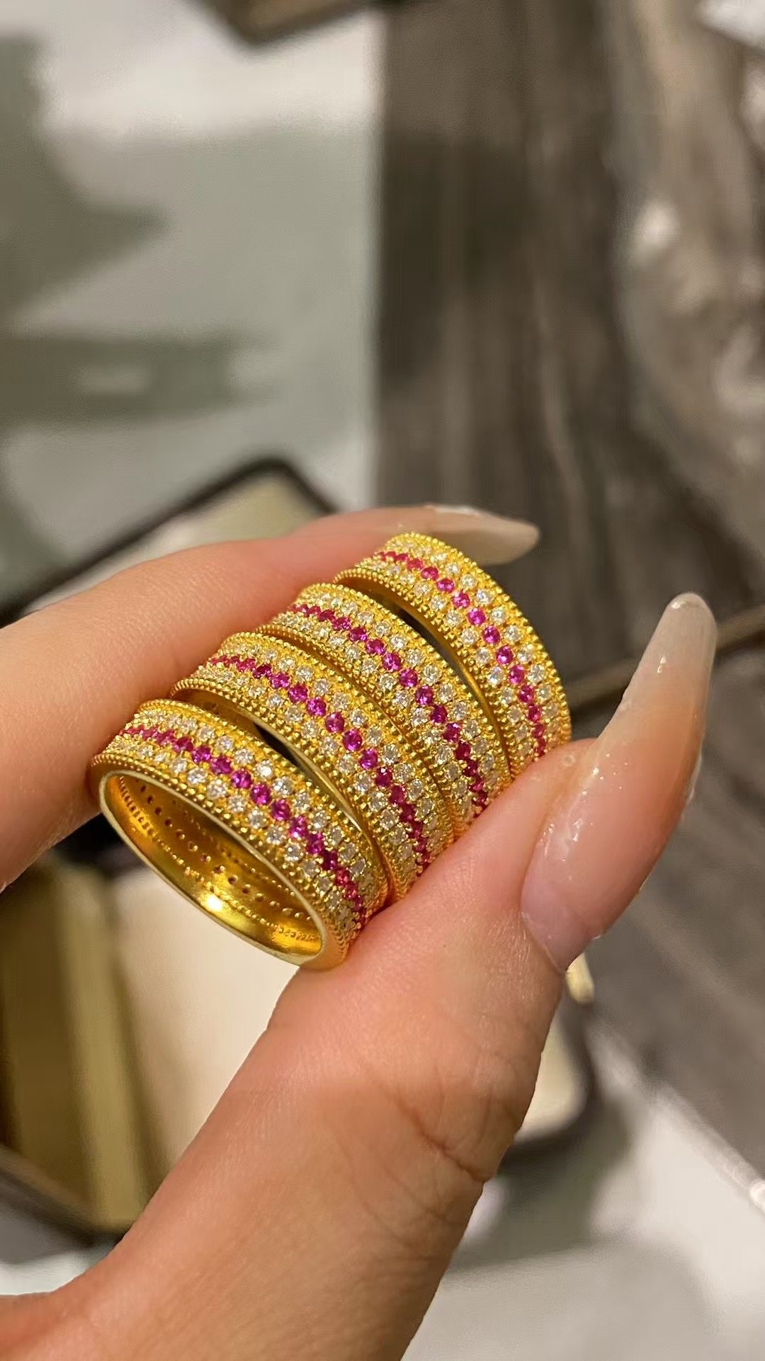 水贝黄金足金999古法点钻红宝石戒指百搭款满天星指环送女友礼物,淘宝优惠券,粉丝福利购,淘宝优惠卷