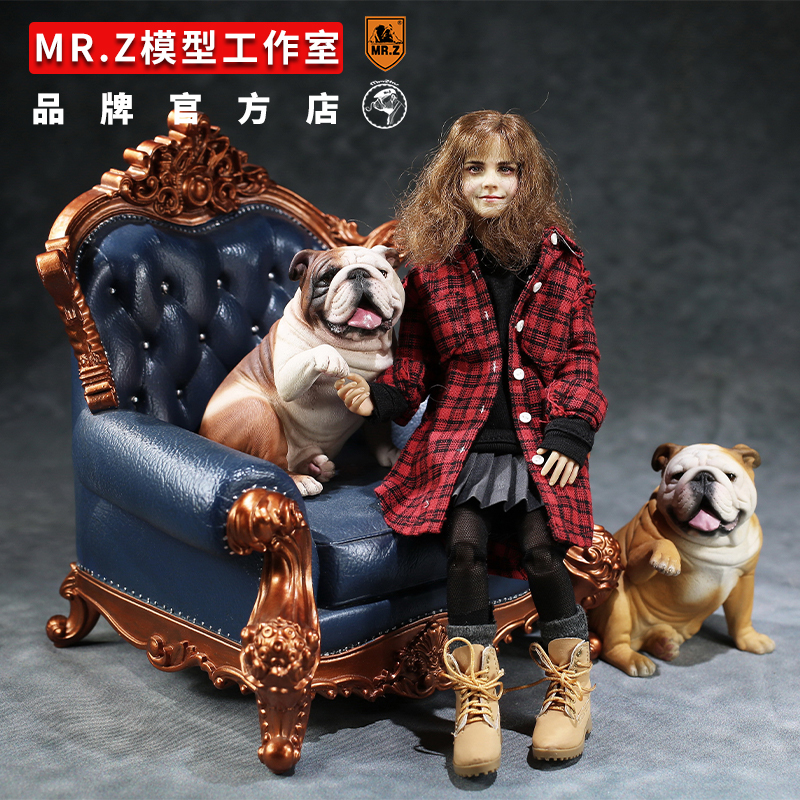 Mr.Z模型官方旗舰店第50弹1：6英国斗牛犬仿真可爱狗狗树脂摆件 - 图1