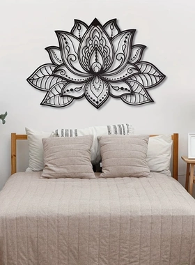 曼陀罗海娜莲花铁艺墙饰壁挂装饰