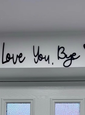 loveyoubye再见爱你门角装饰