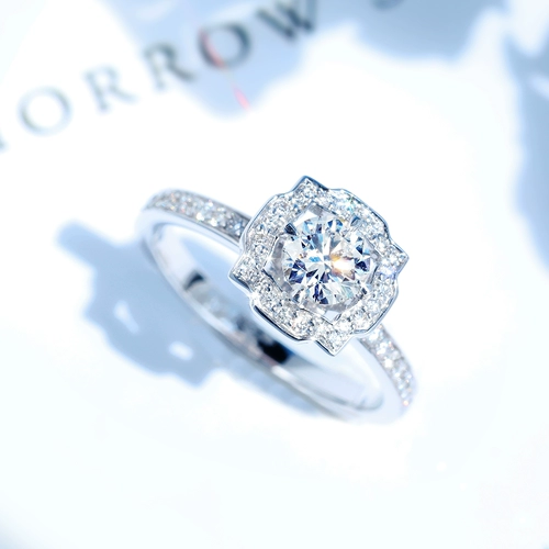 Бриллиантовое обручальное кольцо для влюбленных, с драгоценным камнем, 1 карат