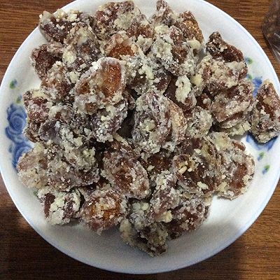 天津西北角蜜饯糖坊特产小吃糖果裹肉条糖杏干零食蜜饯果干250克-图0