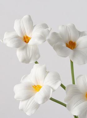 仿真花pu郁金香家居摆件人造花束假花酒店婚庆装饰花植物工厂