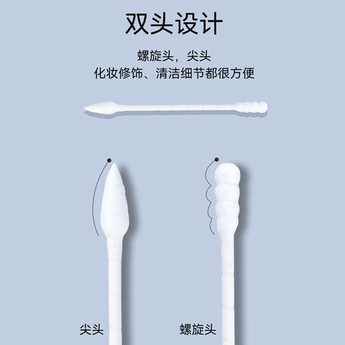 城市小铺棉签女神化妆棉签（200支弹盖纸棒）cs0210上妆卸妆 - 图1