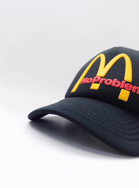 Aries Fast Food Trucker Cap Black 巴黎潮牌恶搞麦当劳海绵网帽