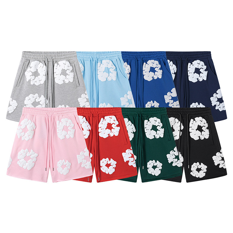 DENIM TEARS木棉花发泡印花美潮休闲宽松男女情侣短袖T恤休闲套装,淘宝优惠券,粉丝福利购,淘宝优惠卷