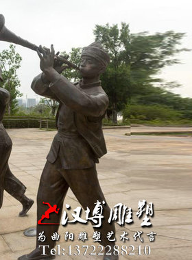 民俗拉二胡公园人物雕塑定制