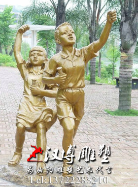 玻璃钢古代公园景观雕塑