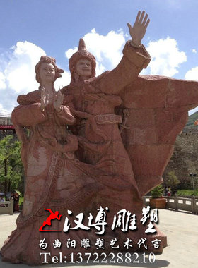 少数民族风公主胸像园林铜雕塑