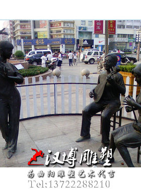 乐器表演户外景观人物雕塑