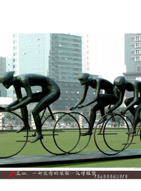 玻璃钢校园文化风读书人像雕塑