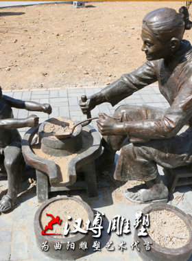 玻璃钢古代人物传统文化民俗铜雕