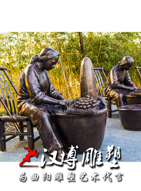 古代定做步行街玻璃钢雕塑