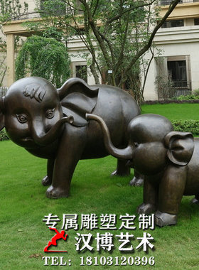 玻璃钢雕塑景观园林铸铜