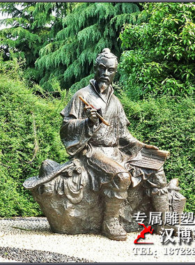 玻璃钢古代人物景观雕塑制作厂