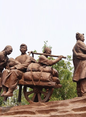 古代步行街定做人物雕塑